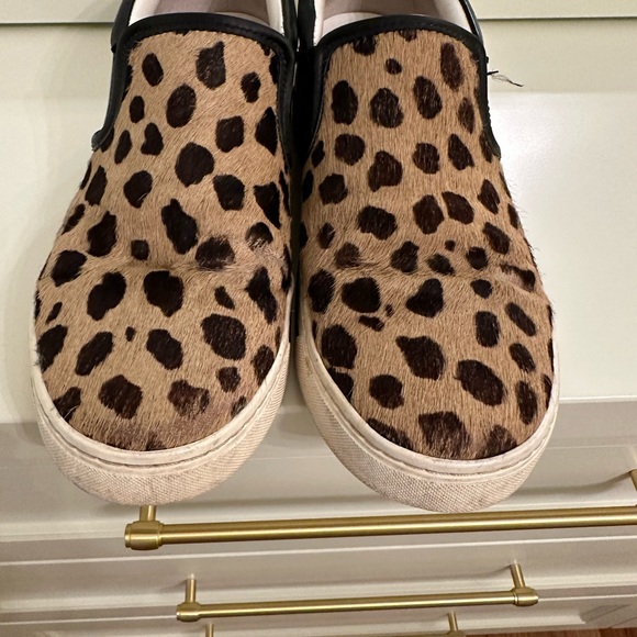 Marc by Marc Jacob size 7 leopard slip on calf hair sneakers - Picture 5 of 6